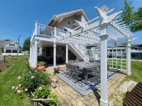 Beach House steps to private beaches in sought after location!