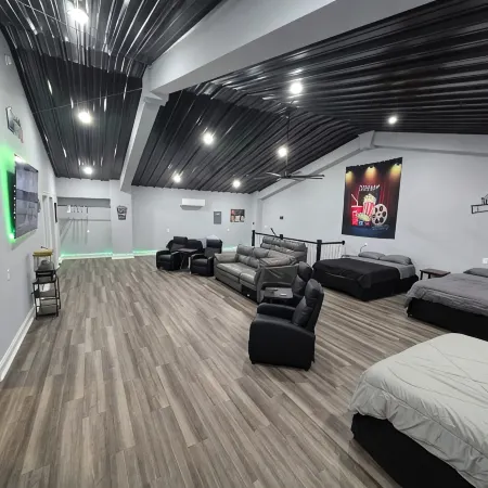 New, unique, 1 of a kind spacious house, features 4 bedrooms and theater room