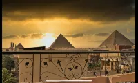 Narmer Pyramids View - Mountain View