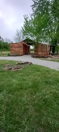 Bunkhouse with AC at B Berry Farms & Co in Elkland, Mo