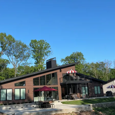 Stunning lake front new construction home in the heart of drowning creek.