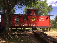 Water Front 1920's Vintage Cotton Belt Caboose