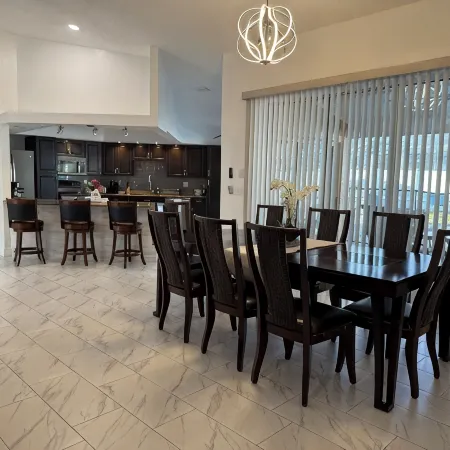The Perfect Gateway Home with a large pool area, Gazebo, all fenced in.