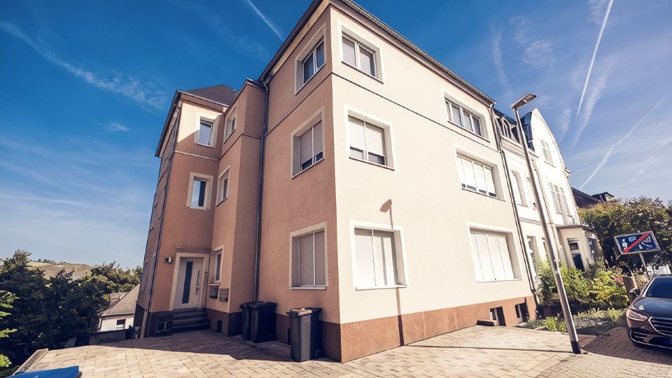 Design apartment centrally located in Andernach with top view, WiFi, kitchen, parking space