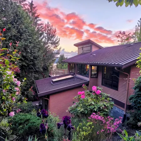 Modern Hillhouse with Lake Washington Views