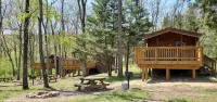 Adorable river front  cabin ,with hot tub on the River