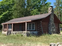 Rustic Authentic Michigan Log Cabin