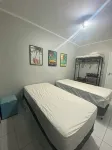 Cozy apartment 3 minutes from Praia Grande for up to 8 people