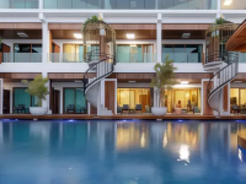 โรงแรมวิลล่า อ่าวขนอม บีชฟร้อนท์ โรงแรมในอำเภอ ขนอม