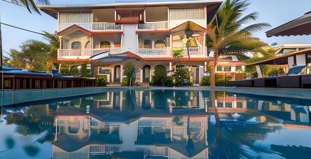 La Vaiencia Beach Resort, Morjim Beach 모짐 호텔