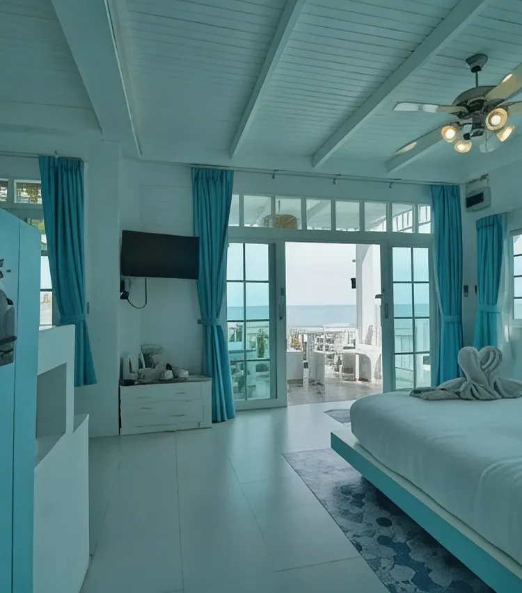 ห้องพักสำหรับสามท่านมีวิวทะเล