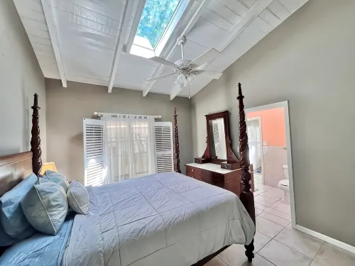 Quiet hillside villa with expansive sea, beach, and mountain views...
