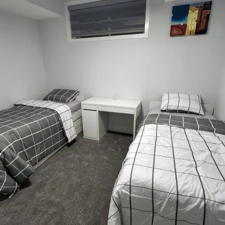 New, spacious and lovely two-bedroom basement suite in a peaceful neighbourhood