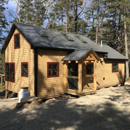 Secluded Lakefront, Dog-Friendly Cabin with Canoe, 7 Miles from the Ocean