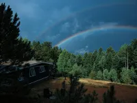 Pike National Forest Cabin with Mountain Views, Deck & Wood Fireplace - 3성급