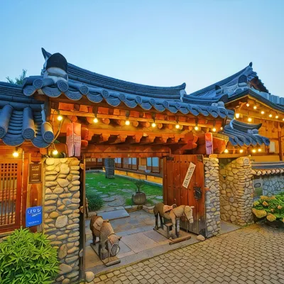 韓屋古宅村 鄰近全州傳統酒博物館的酒店