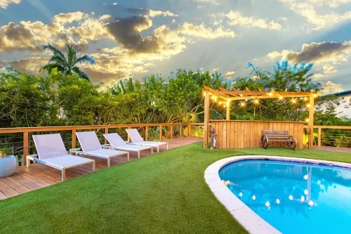 Aruba Villa Mini Golf Pool Fire Pit