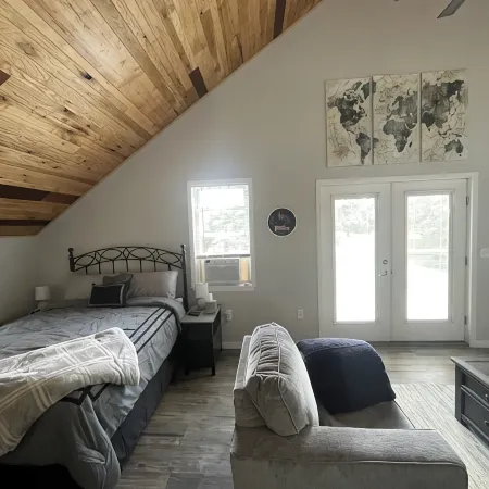 Stay in our cozy Maple Syrup Sugarhouse at Butternut Maple Farm