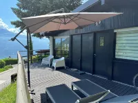 Lake Garda Tignale vacation home bungalow with pool and lake view