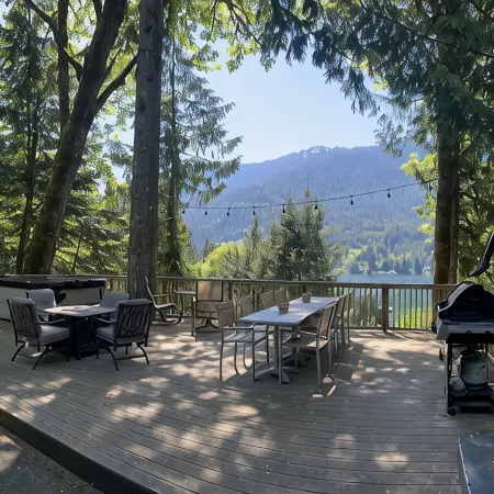 “The Lookout Lodge” Lake Sutherland house with private hot tub