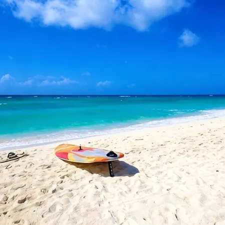 A Luxury, Beach Front, Two Bedroom Suite with large balcony.