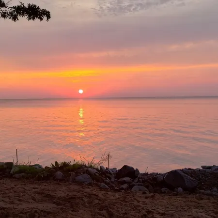 Private beach location