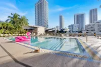 Tropical Apartment - Balcony - Resort, Pool - Gym - Strand