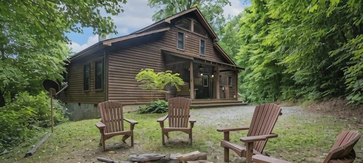 Cozy 3-bedroom cabin with AC, WiFi near Blowing Rock Hotels in Caldwell County