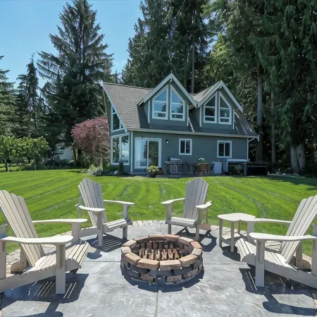 Open Design West Coast Home on 1600 Feet of Private Waterfront