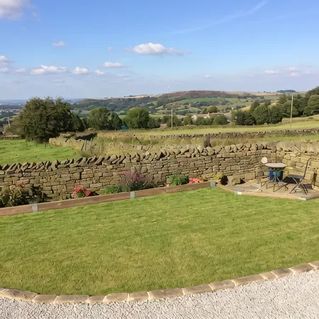 Law Brook Farm cottage with stunning views .