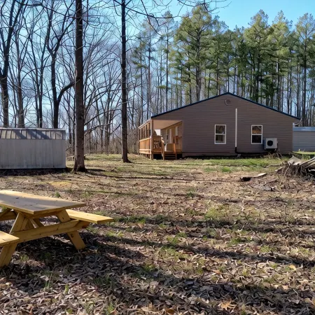 Beautiful location in the secluded woods