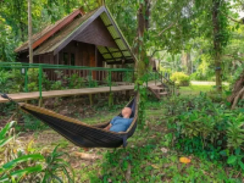 เขาสก ริเวอร์ไซด์ คอจเตจ รีสอร์ท โรงแรมในอำเภอ พนม