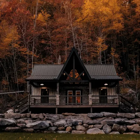 Modern-Rustic, Secluded Cabin w/ Clarion River Frontage, Borders National Forest