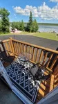 Modern Costa Del Sol Flat Overlooking Pokemouche River, with swimming off dock.