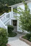 Carriage House under Live Oaks in historic Beaufort SC - balcony