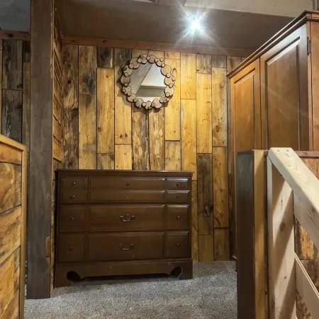 Cabin in the Woods, 10 Acres, Sleeps 8. Close to Orv Trails and Forest Dunes.