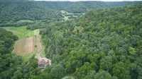 Buffalo County Log Cabin w Guesthouse and pool