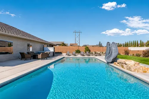 Spacious Home with Fire Pit, Hot Tub, Pool + Slide - Boutique