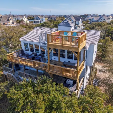 Panoramic Obx 4Bed Luxury w/ 360° Views, Golf, Beach Club, Pool & Cinema Room!