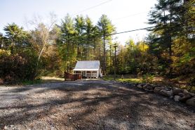 Forest Cabin near Log Bay & Shelving Rock Falls of Lake George.