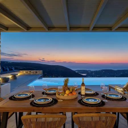 Plastires Villas: Sunset Serenity