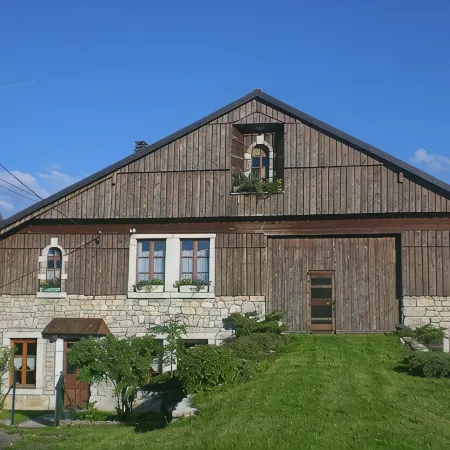old renovated Comtoise farm in La Chenalotte, a village 20 km from Switzerland
