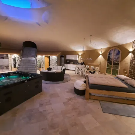 Wellness-Speicher vacation apartment with sauna, whirlpool, breakfast and more