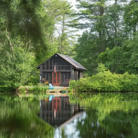 Catskills Cabin on 100 Wooded Acres with Lake