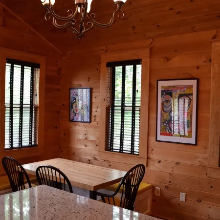 The Cabin on Main. Fully furnished home on Main St in downtown Jasper.