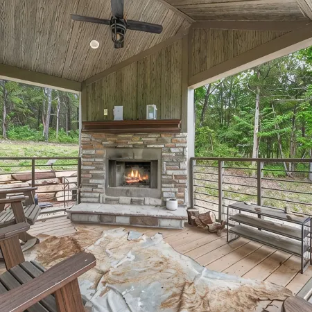 Branson Tiny Home on 52 Acres w/ Private Stocked Pond 1/4 mile hike from home!