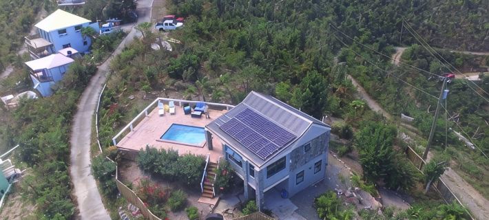 Mesmerizing view with pool 2 bedroom stone cottage in Coral Bay Hotels in Saint John