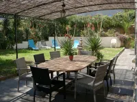 Villa for 8/10 people, 10 minutes' walk from the beach, air-conditioned. Quiet neighborhood. - วิลล่า