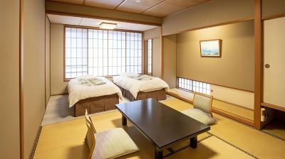 和洋折衷スタイルスタンダードマウンテンビュールーム 鶯宿温泉 長栄館の写真