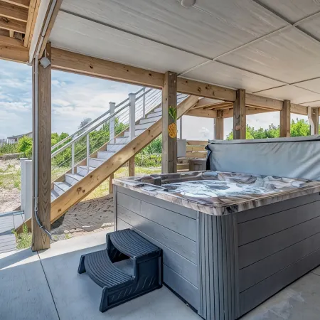 Easy Breezy OBX - New Beautiful Modern Home on the 4x4 w/ Ocean Views & Hot Tub.